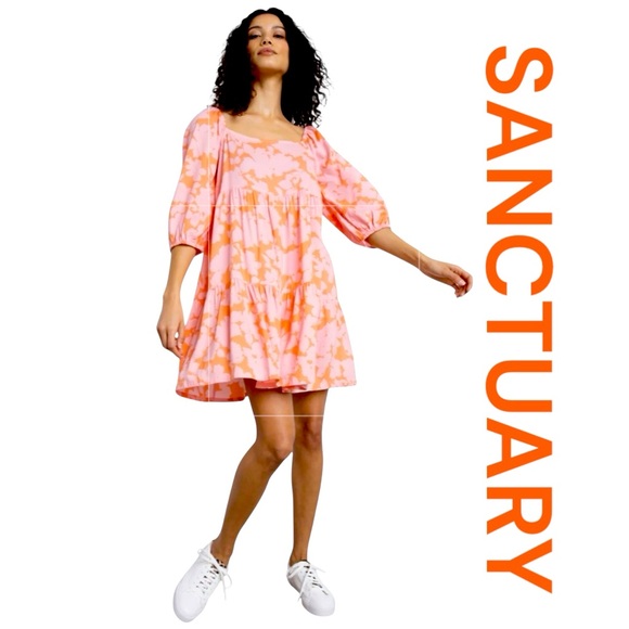 SANCTUARY Weekender Babydoll Mini Dress, Size XS. - Picture 1 of 8